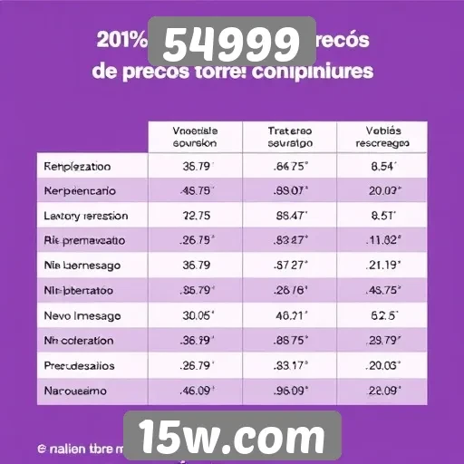 Comparativo de preços entre assinaturas do site 54999